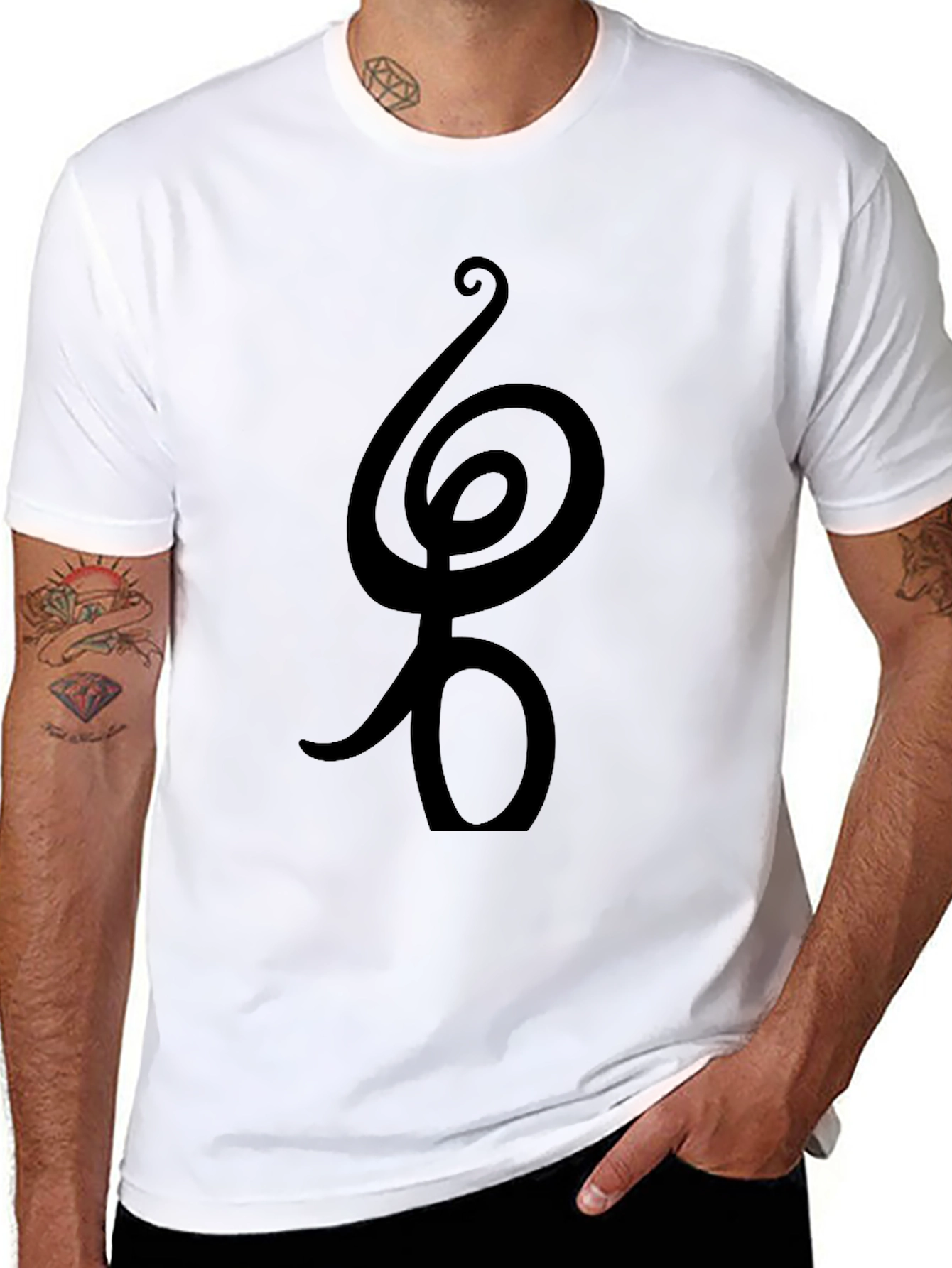 Spiral Symbol Graphic Tee - Stylish & Unique Design