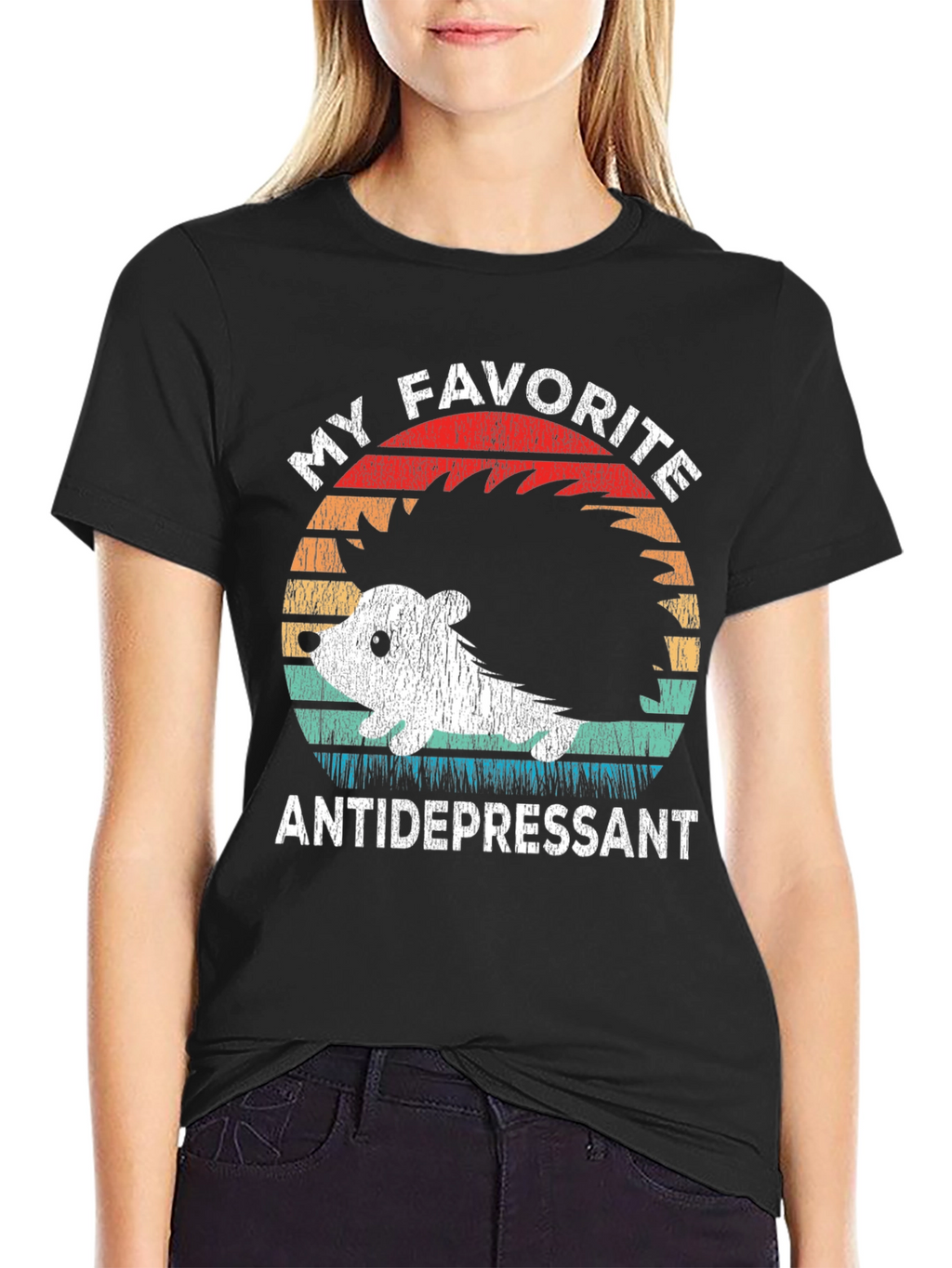 My Favorite Antidepressant Hedgehog Graphic Tee