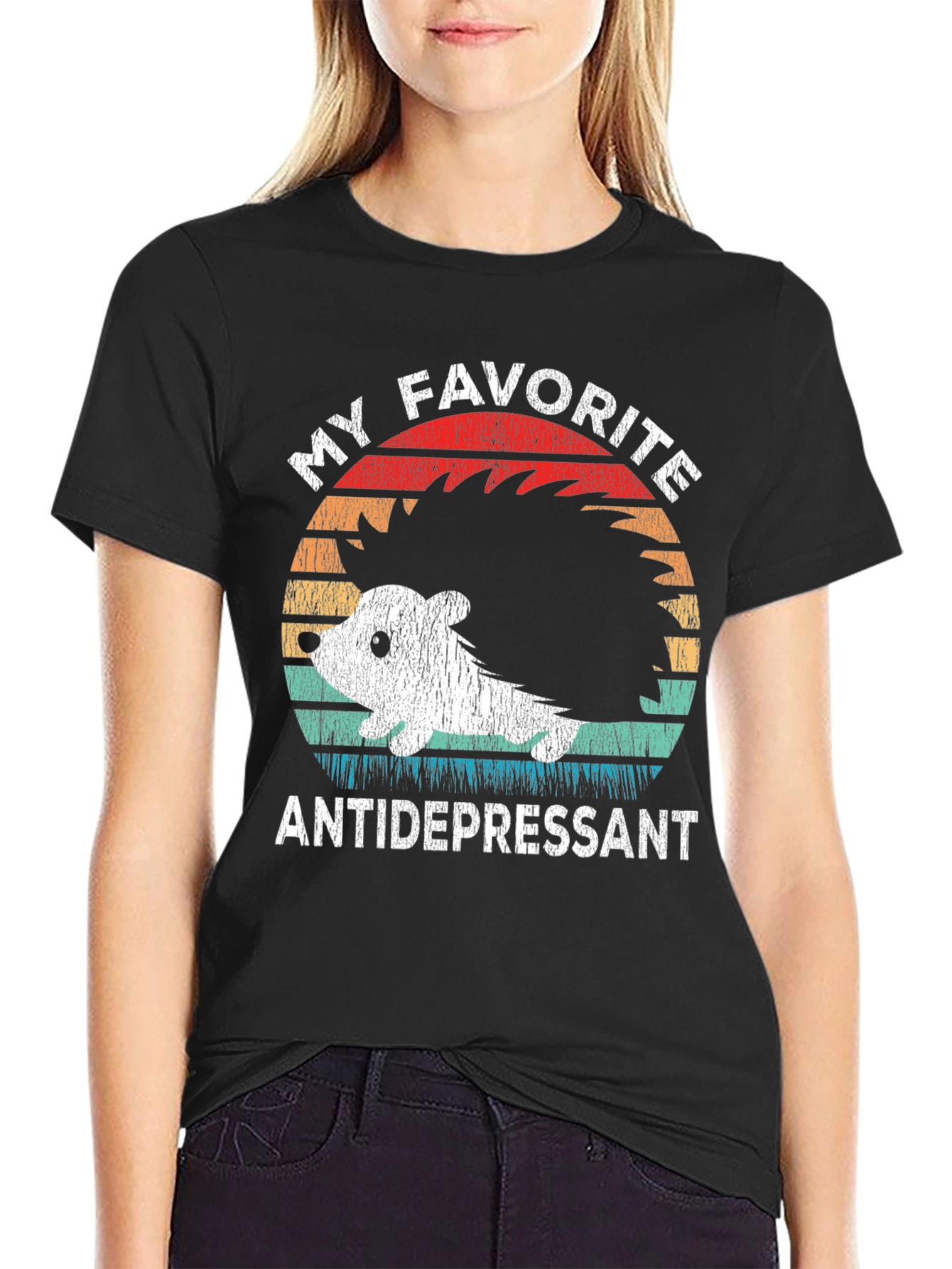 My Favorite Antidepressant Hedgehog Graphic Tee