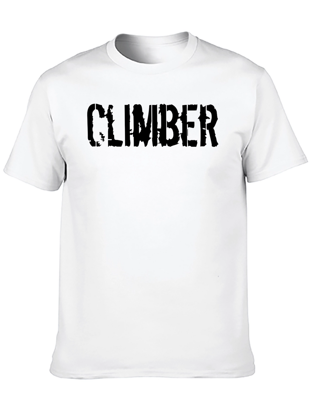 Climber Distressed Graphic T-Shirt - Black