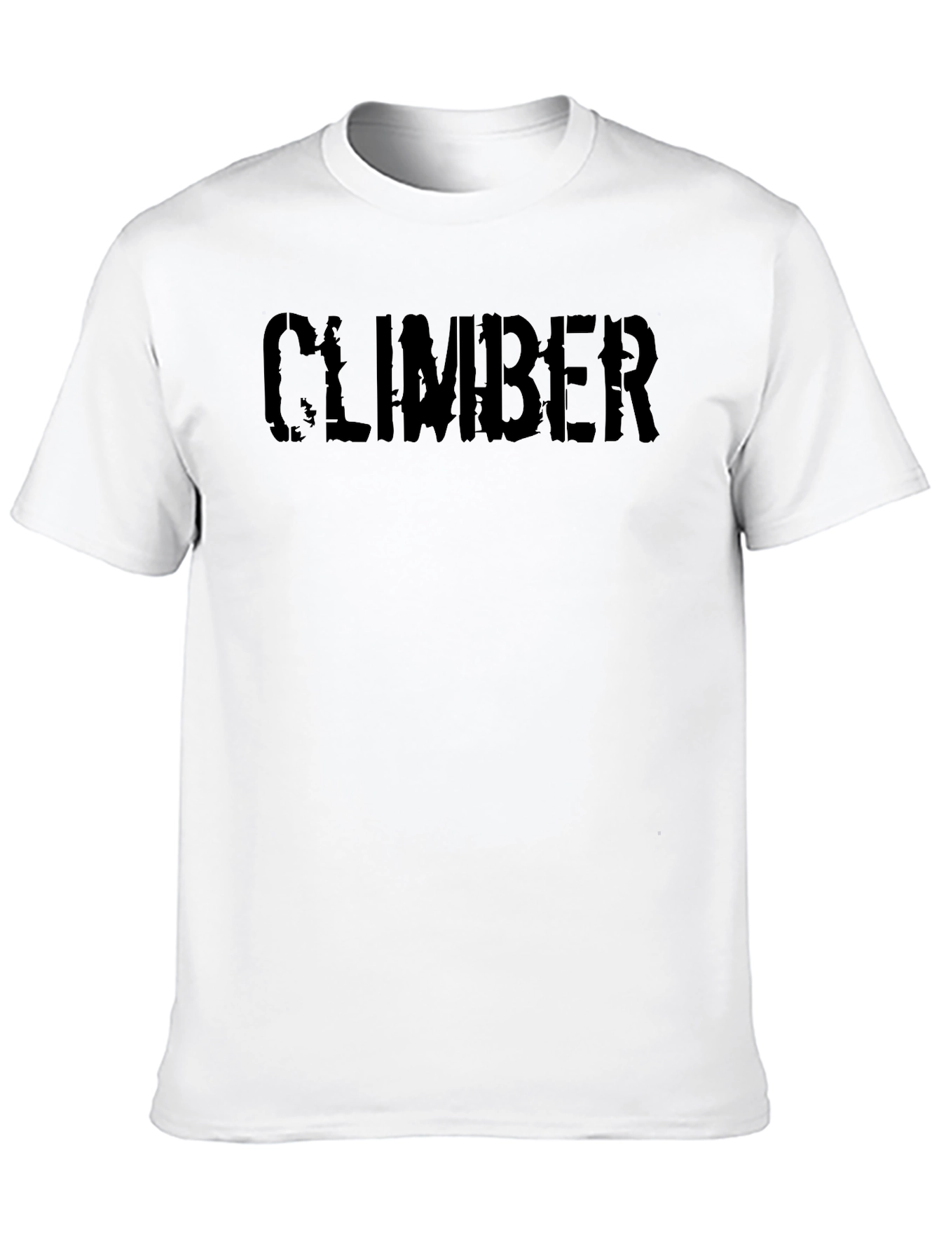 Climber Distressed Graphic T-Shirt - Black