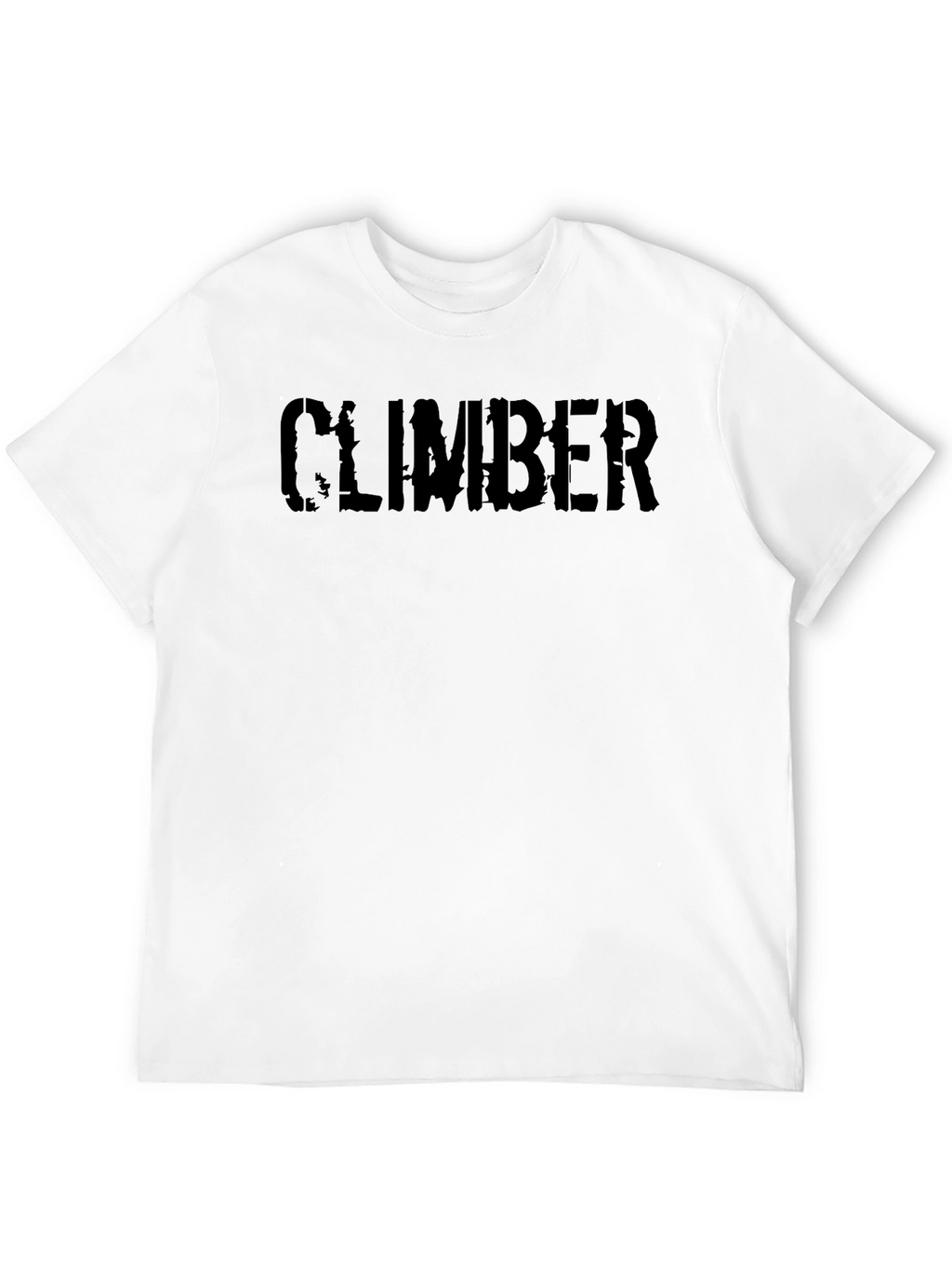Climber Distressed Graphic T-Shirt - Black