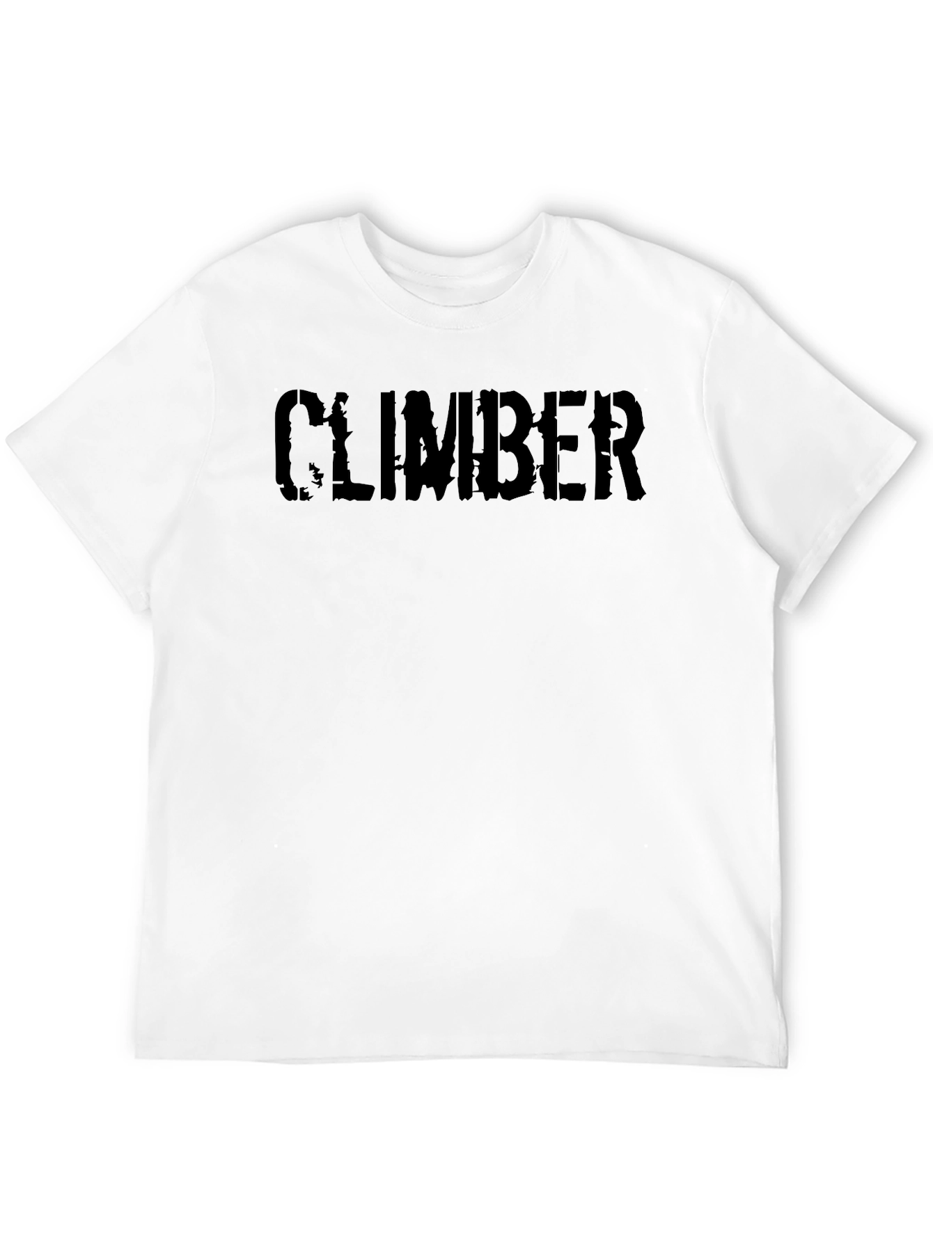 Climber Distressed Graphic T-Shirt - Black