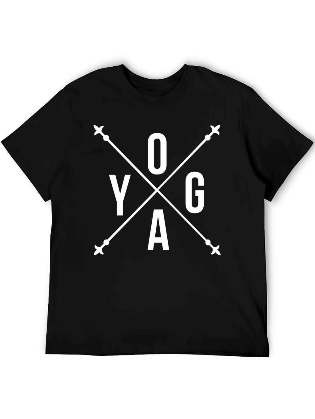 Yoga Graphic Tee - Unisex Black Cotton Blend