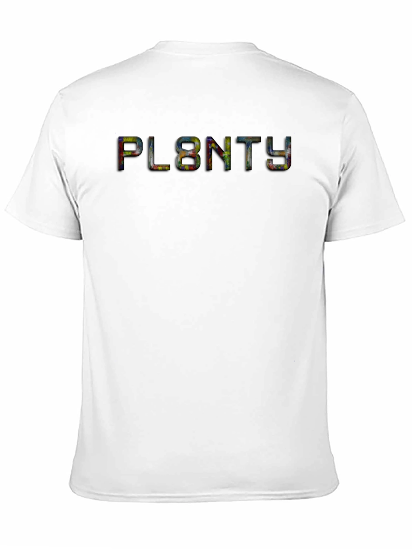 PL8NTY Graphic T-Shirt - Black Cotton Blend Tee