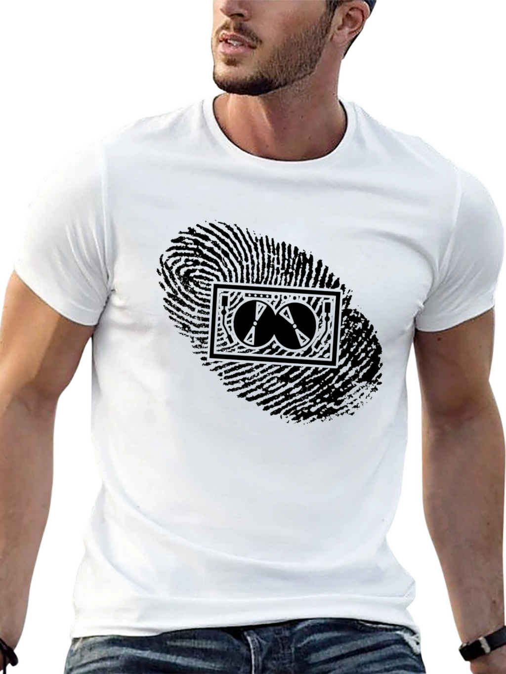Fingerprint Art Graphic Tee