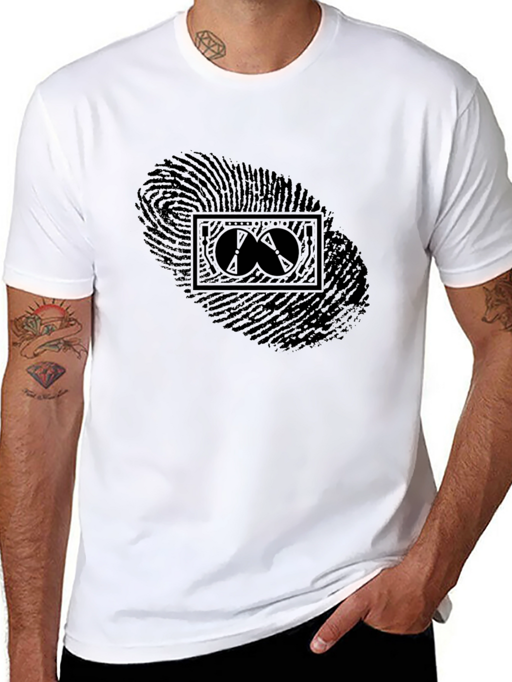 Fingerprint Art Graphic Tee