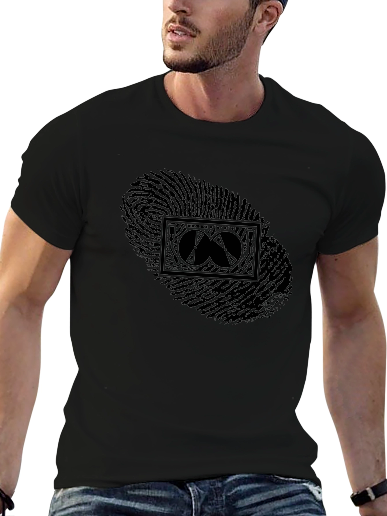 Fingerprint Art Graphic Tee