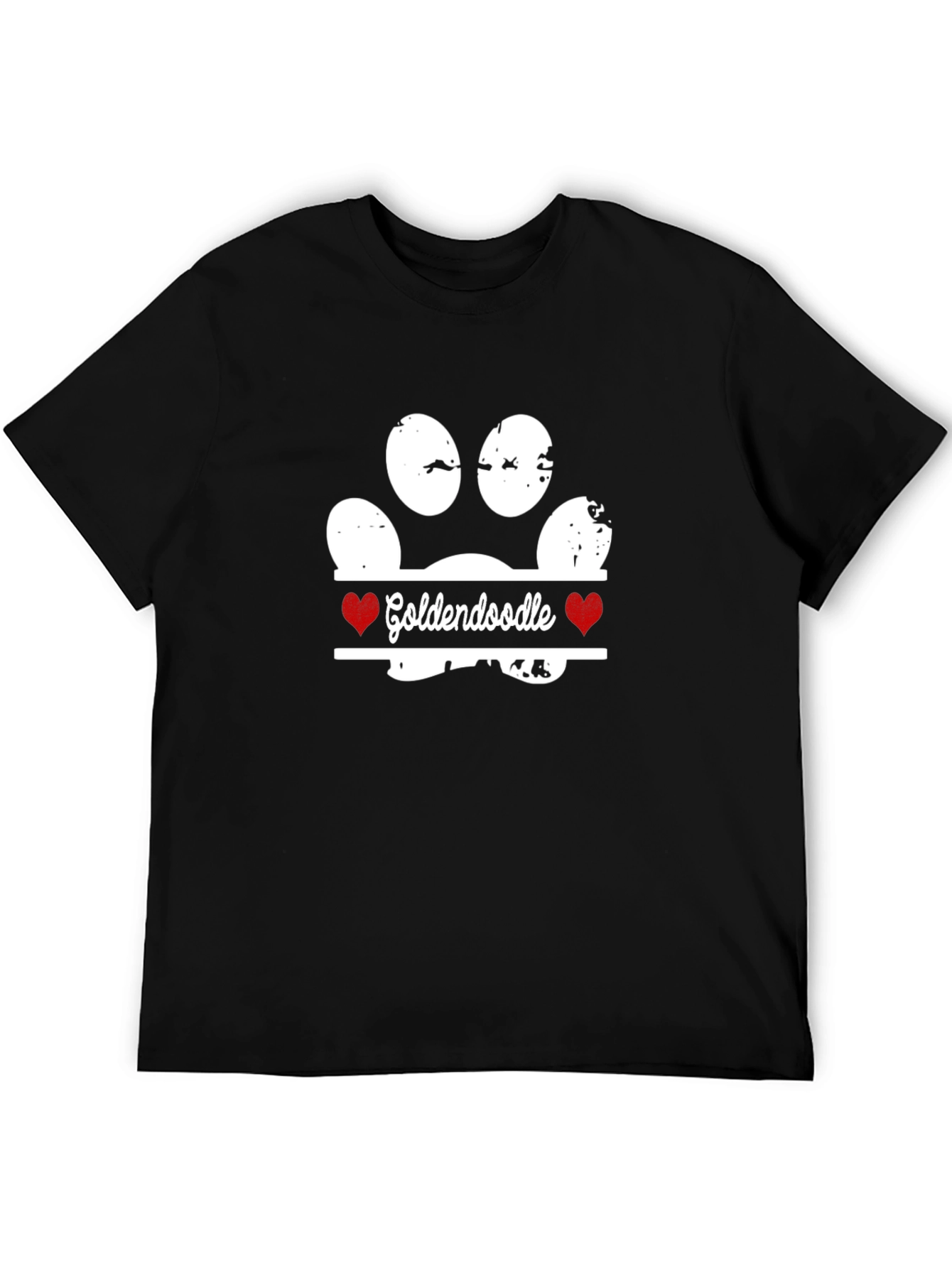 Goldendoodle Paw Print T-Shirt - Dog Lover Tee