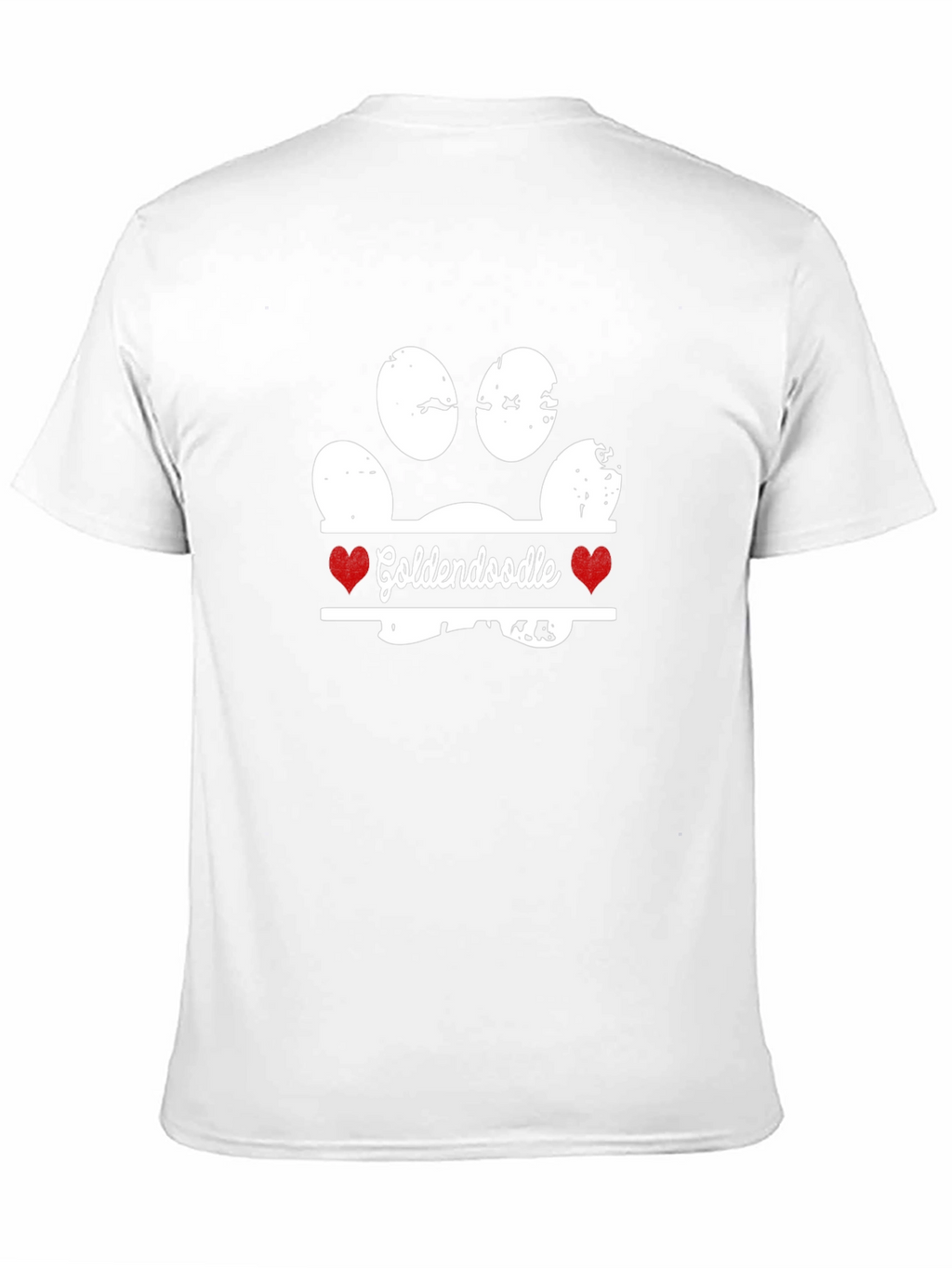Goldendoodle Paw Print T-Shirt - Dog Lover Tee