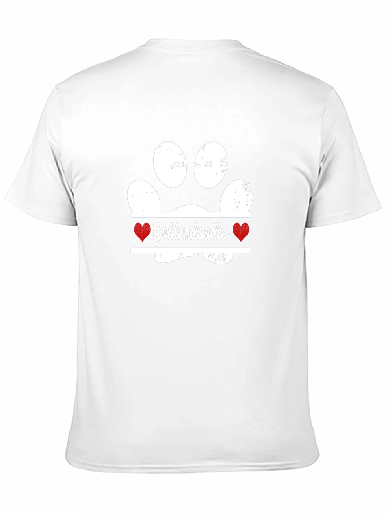Goldendoodle Paw Print T-Shirt - Dog Lover Tee