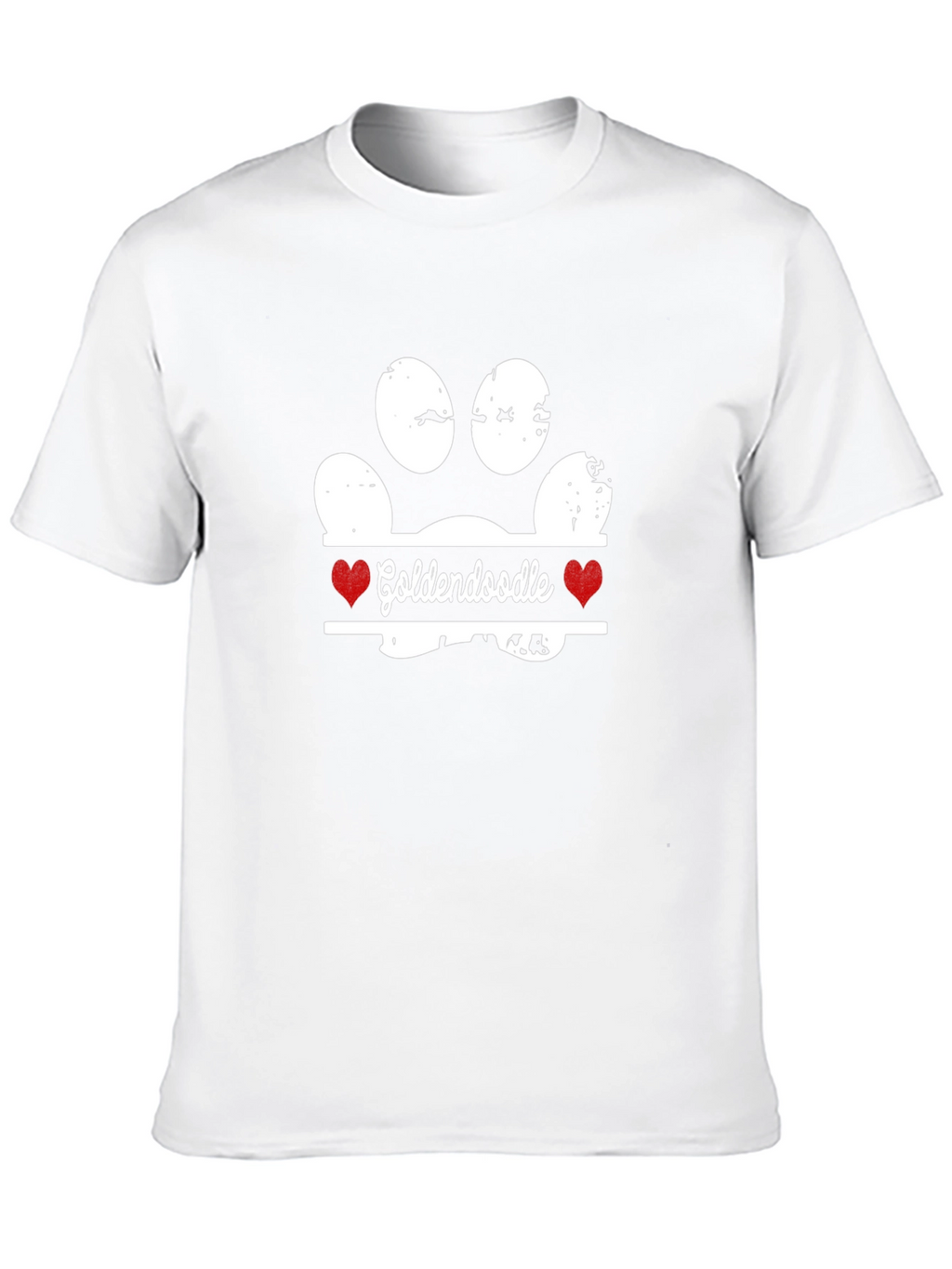 Goldendoodle Paw Print T-Shirt - Dog Lover Tee
