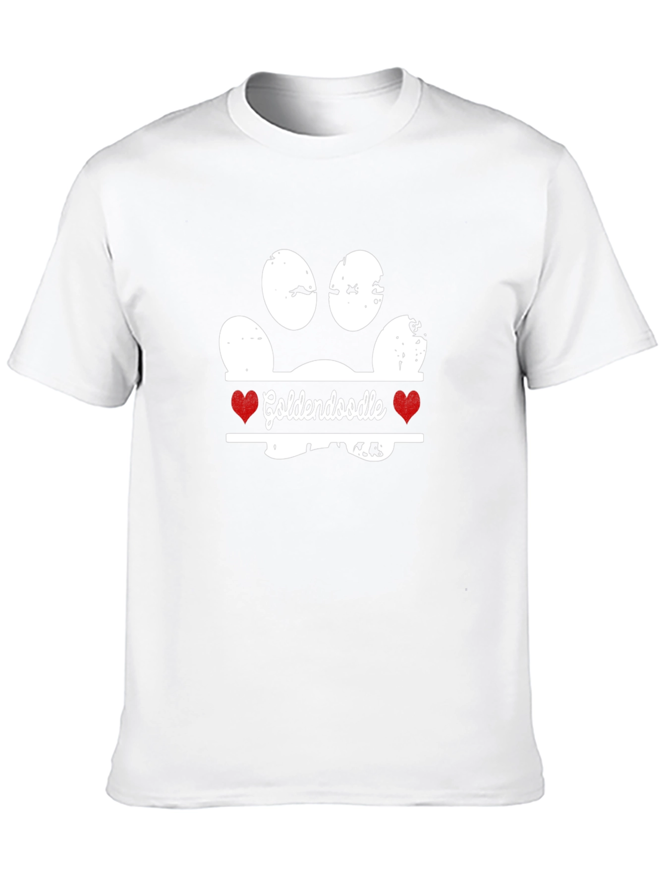 Goldendoodle Paw Print T-Shirt - Dog Lover Tee