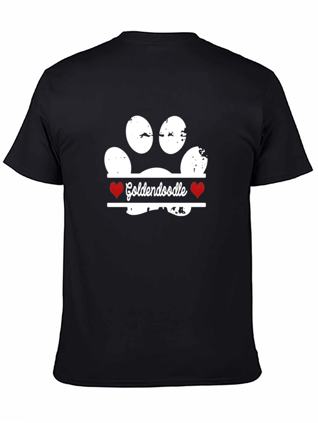 Goldendoodle Paw Print T-Shirt - Dog Lover Tee