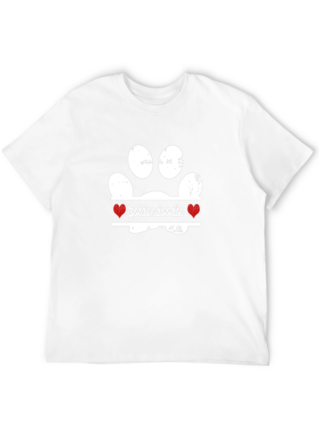 Goldendoodle Paw Print T-Shirt - Dog Lover Tee