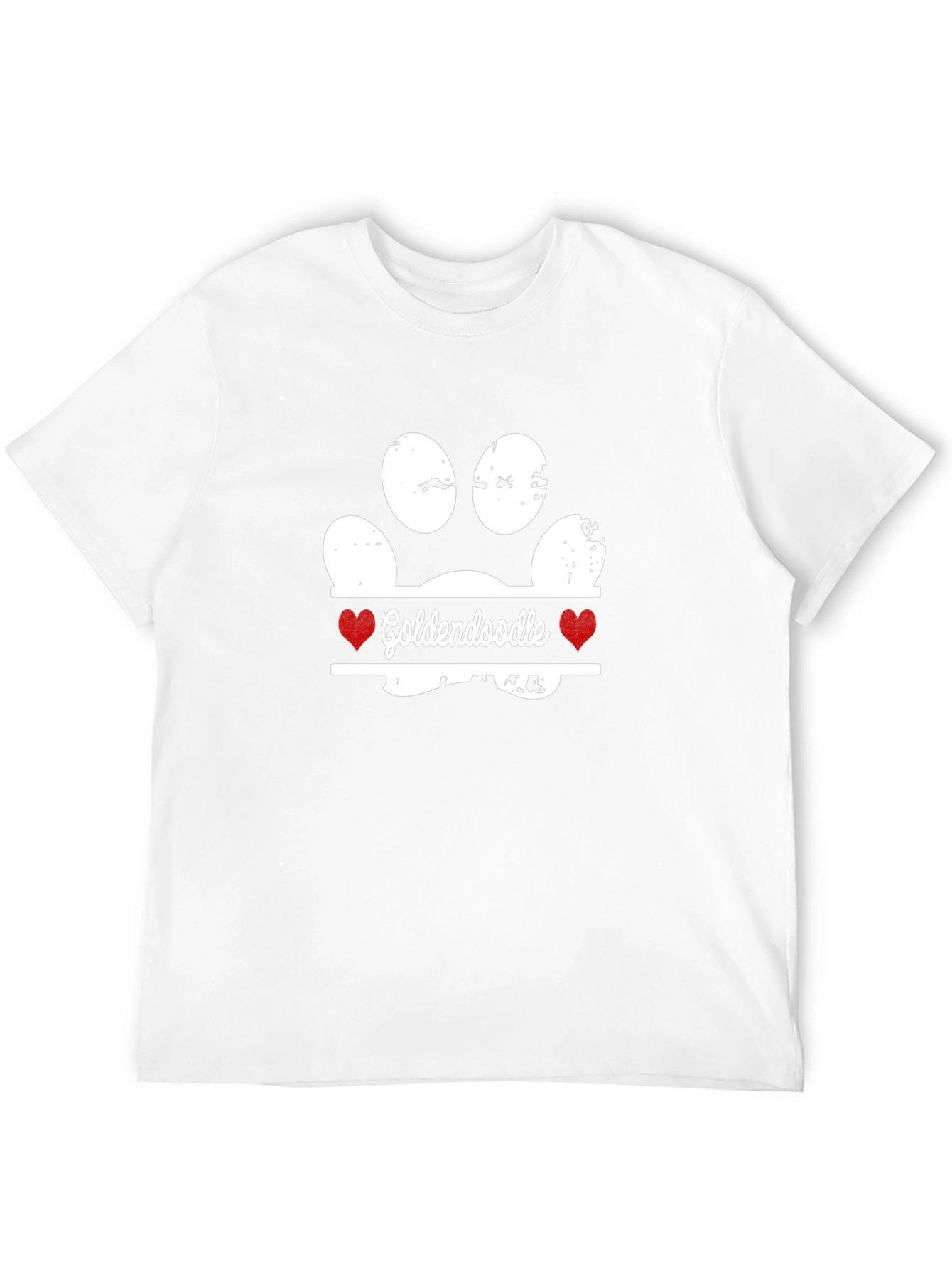 Goldendoodle Paw Print T-Shirt - Dog Lover Tee