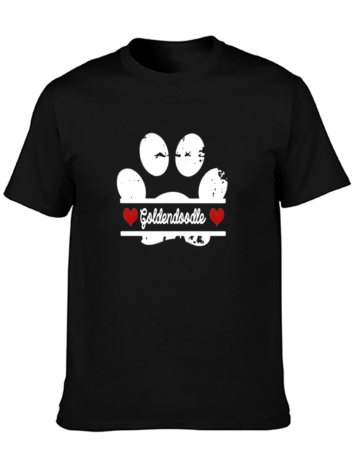 Goldendoodle Paw Print T-Shirt - Dog Lover Tee