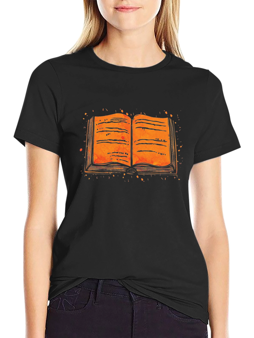 Open Book Graphic Tee - Literary Style