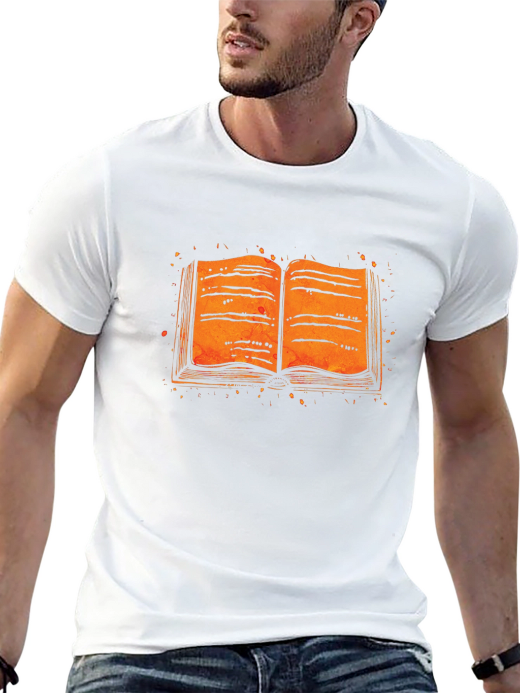 Open Book Graphic Tee - Literary Style
