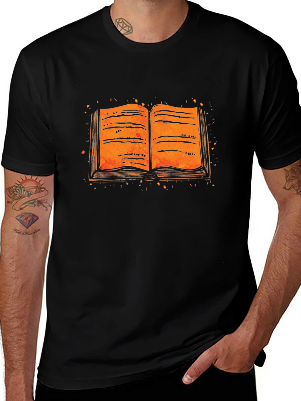 Open Book Graphic Tee - Literary Style