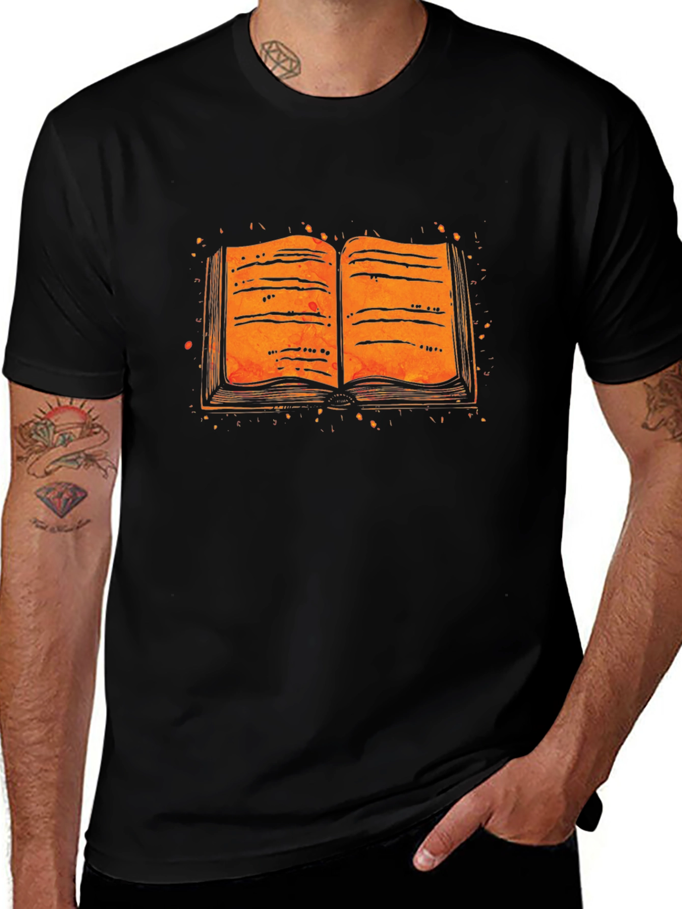 Open Book Graphic Tee - Literary Style
