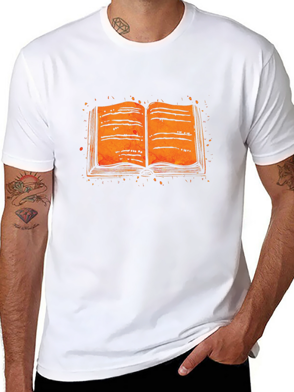 Open Book Graphic Tee - Literary Style