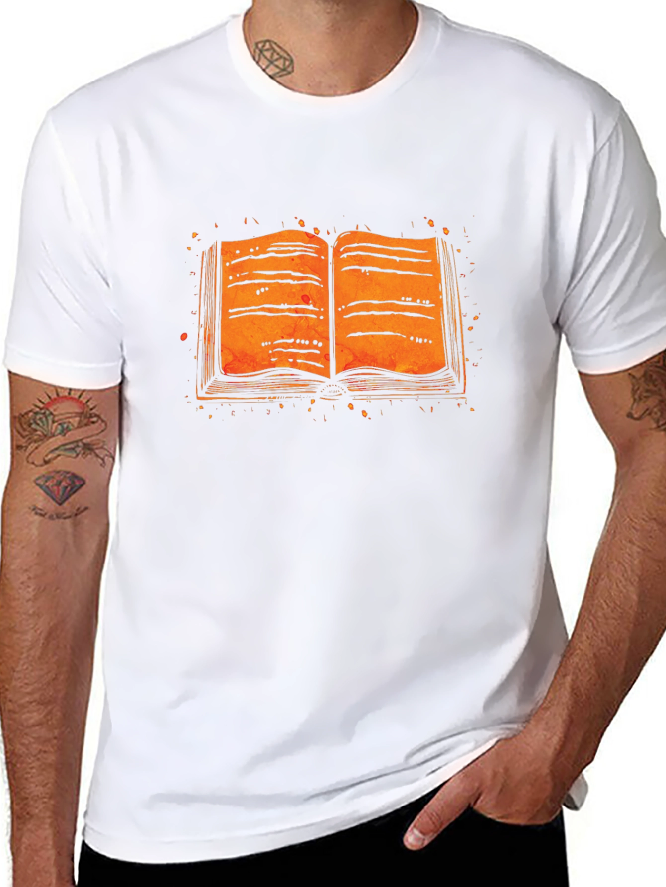 Open Book Graphic Tee - Literary Style