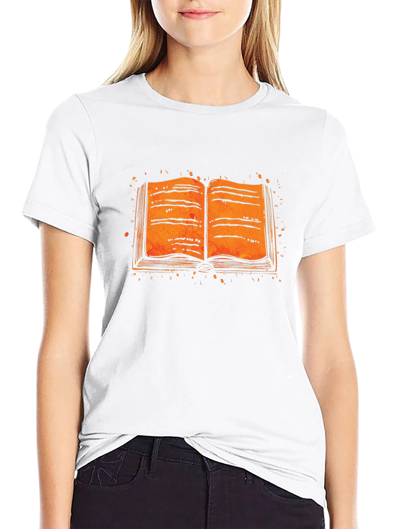 Open Book Graphic Tee - Literary Style