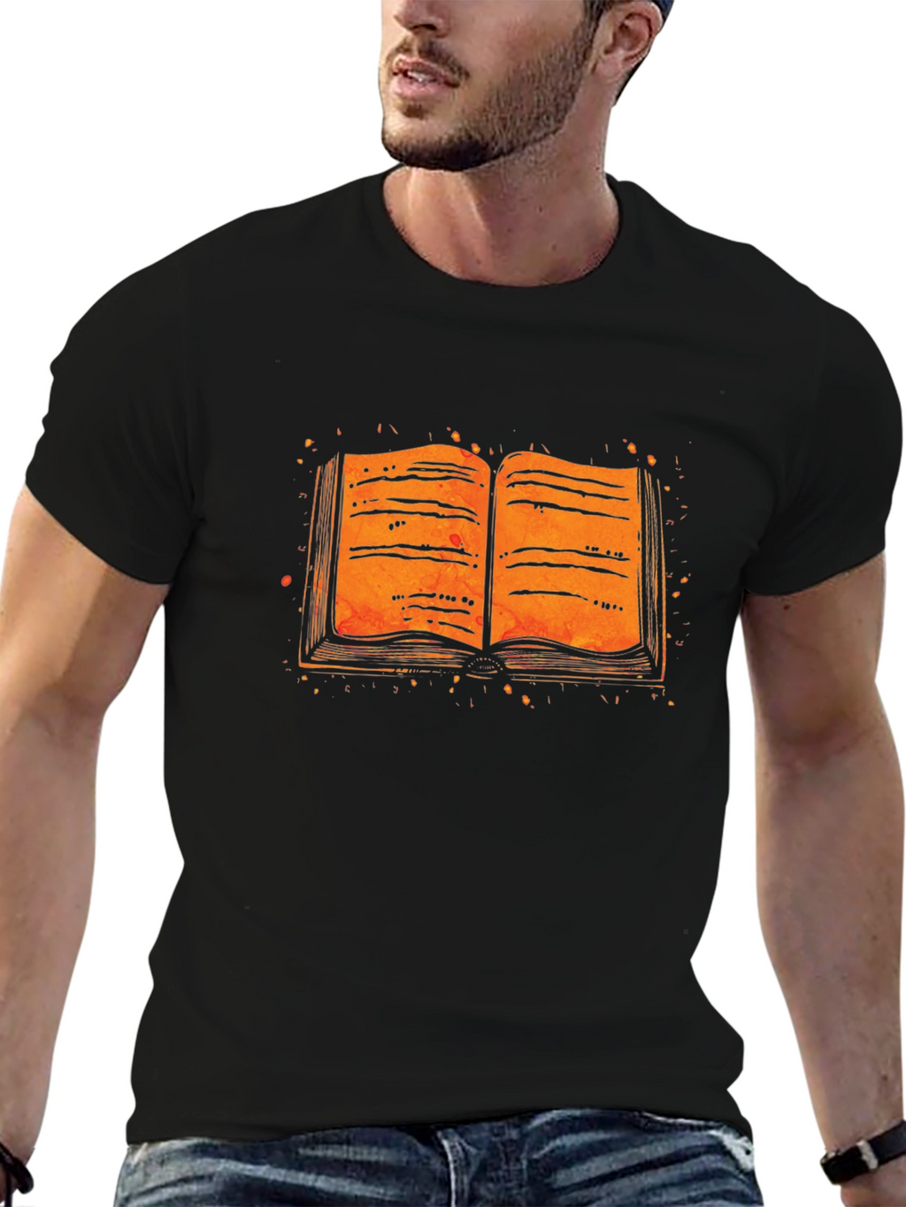 Open Book Graphic Tee - Literary Style