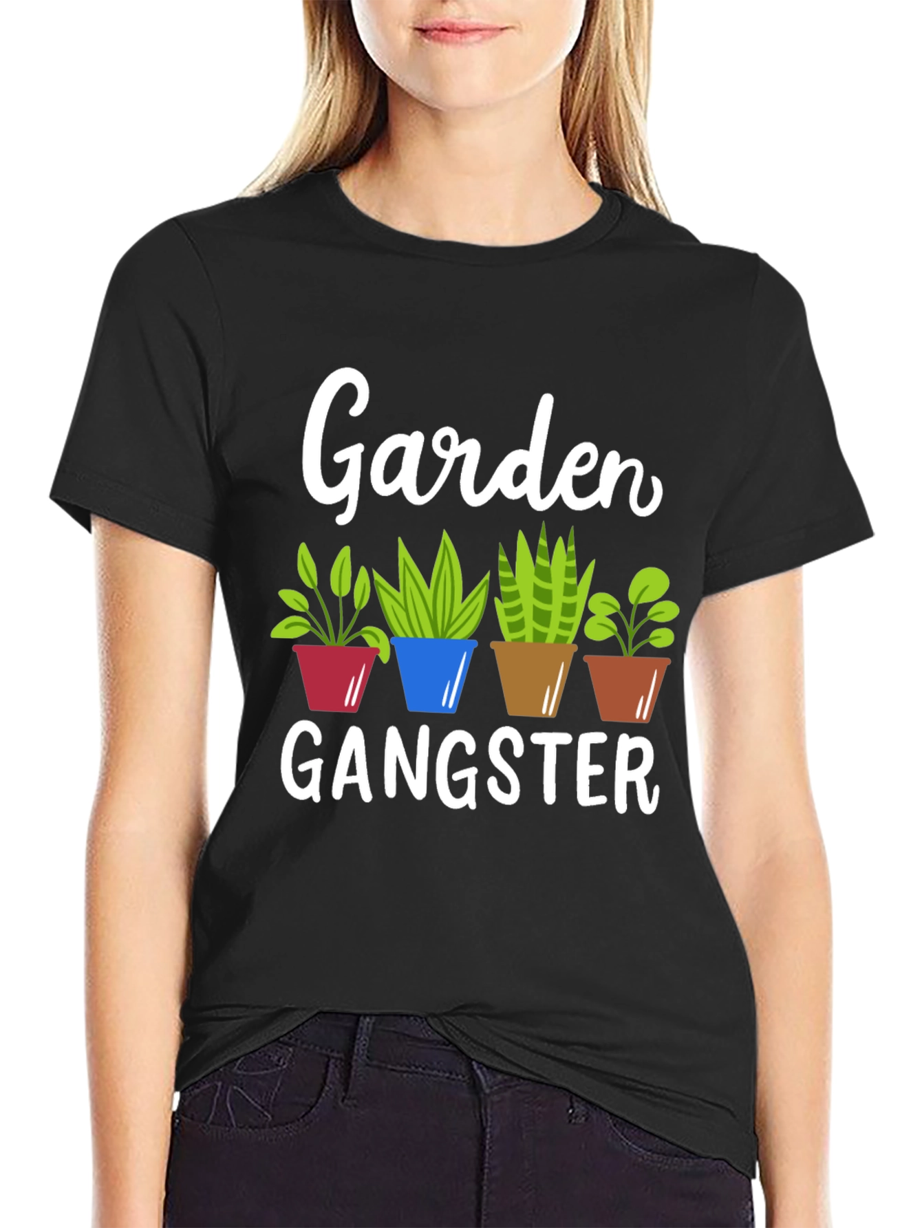 Garden Gangster T-Shirt Funny Gardener Tee