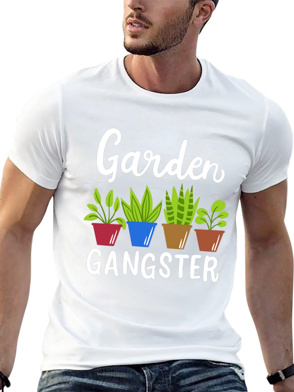 Garden Gangster T-Shirt Funny Gardener Tee