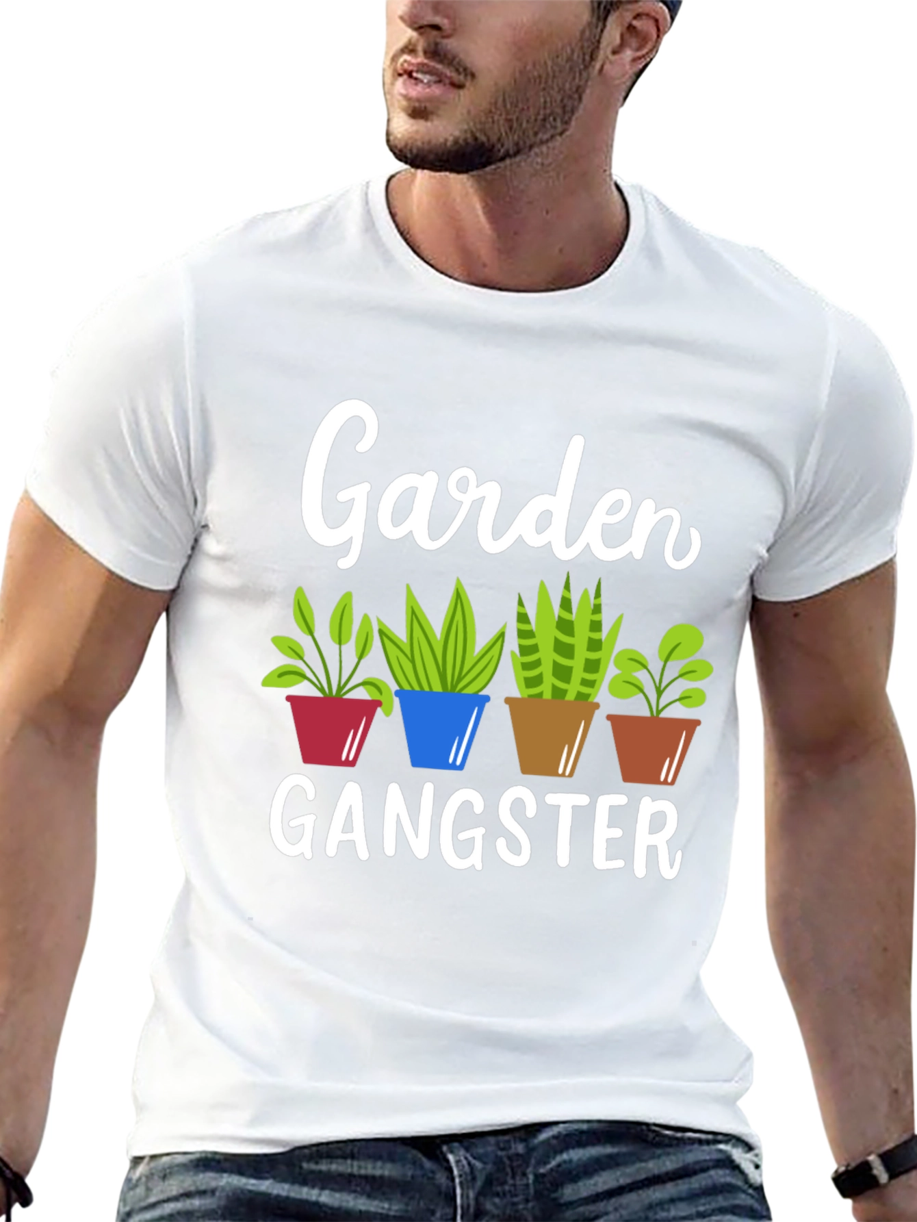 Garden Gangster T-Shirt Funny Gardener Tee