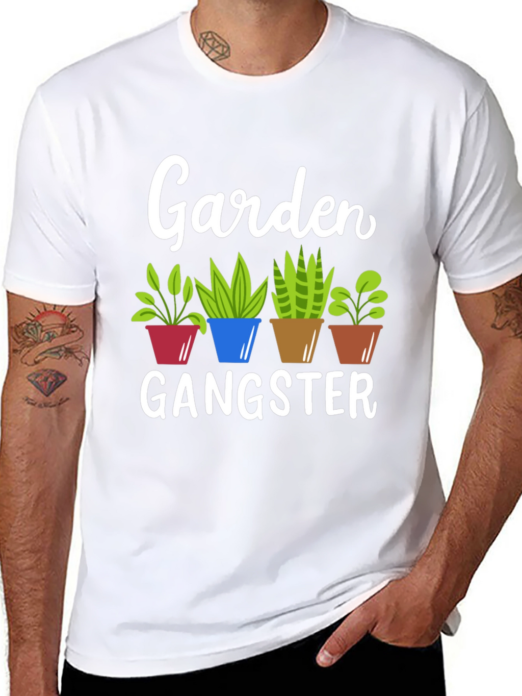 Garden Gangster T-Shirt Funny Gardener Tee
