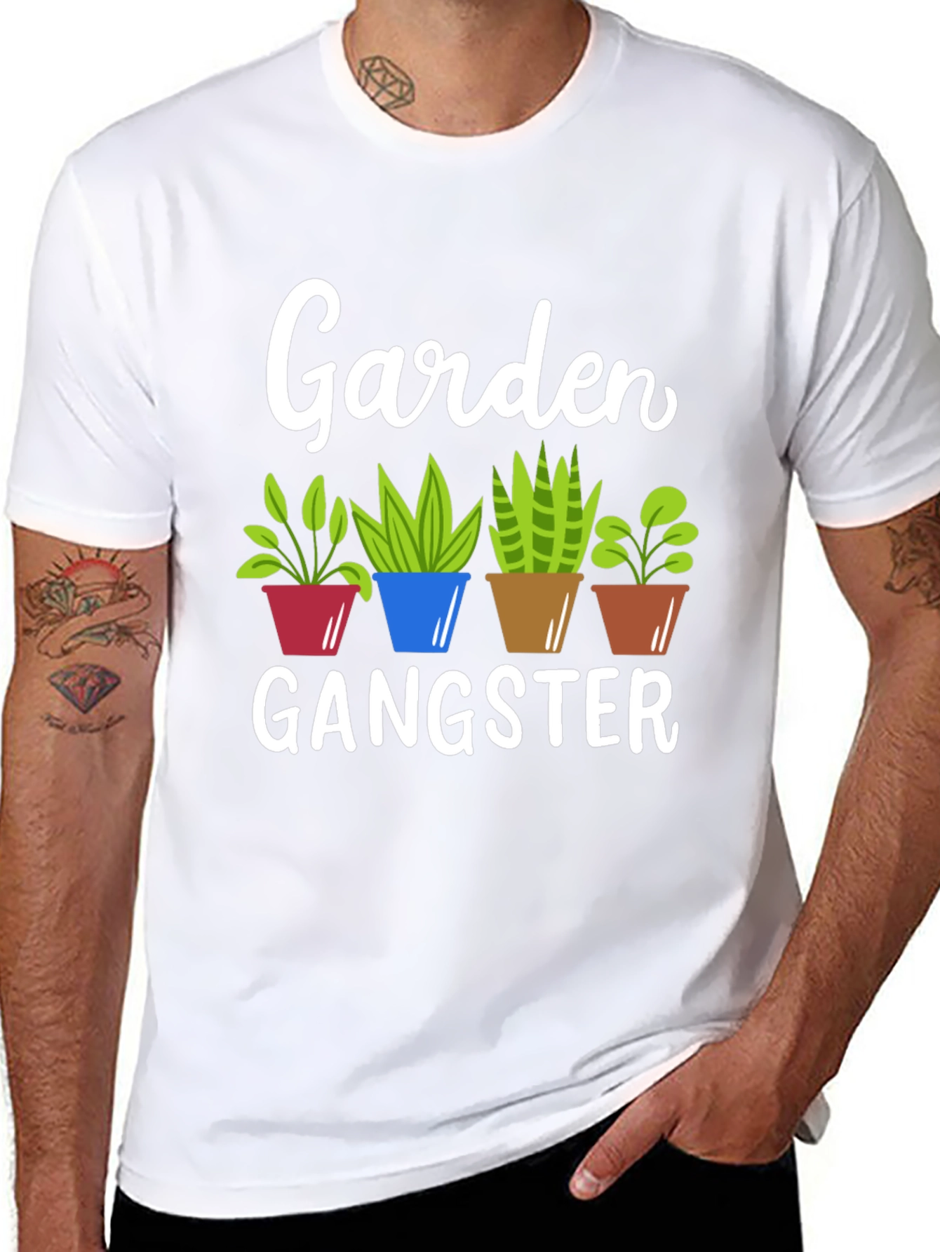 Garden Gangster T-Shirt Funny Gardener Tee
