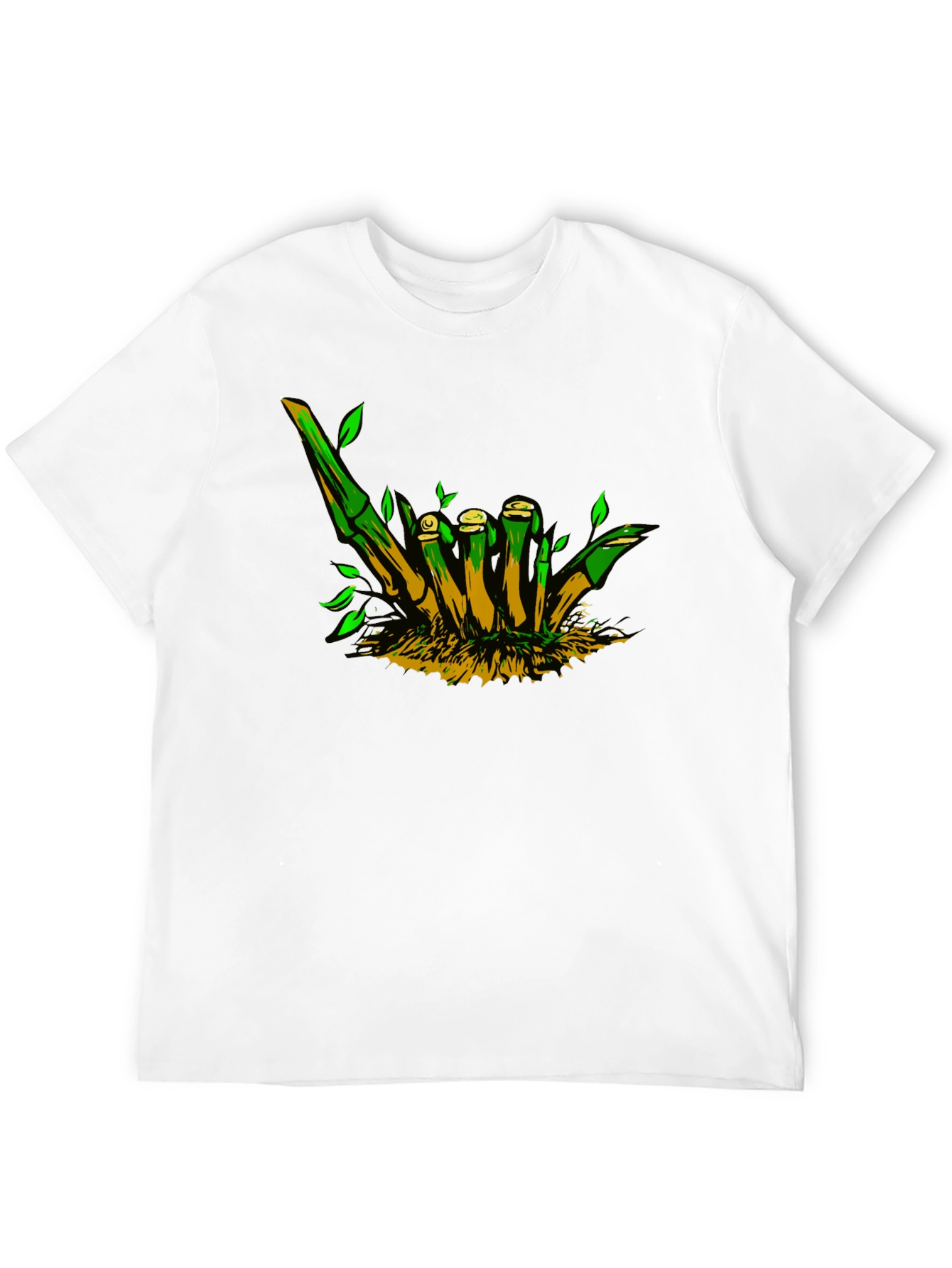 Bamboo Hand Sign Black T-Shirt