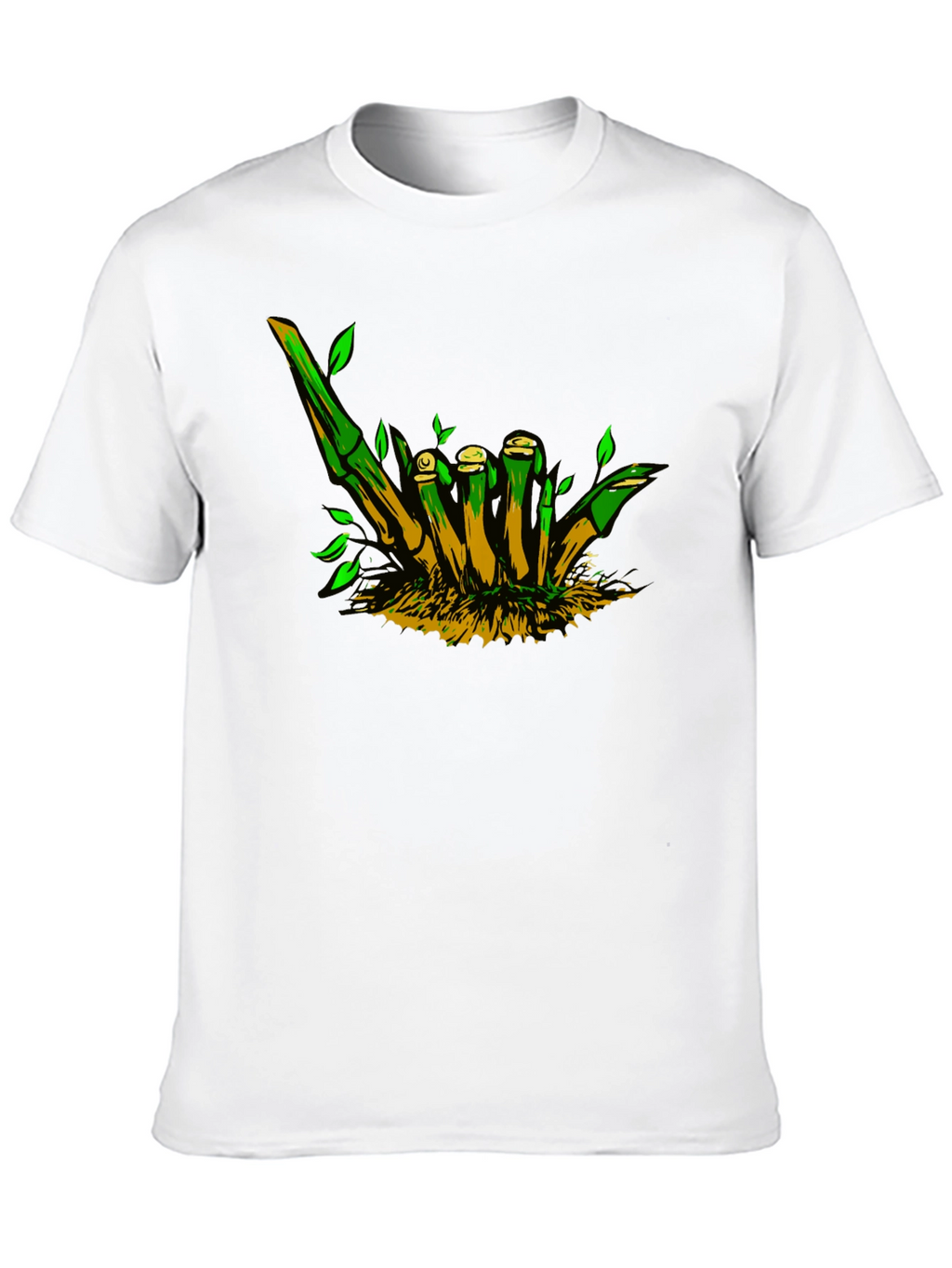 Bamboo Hand Sign Black T-Shirt