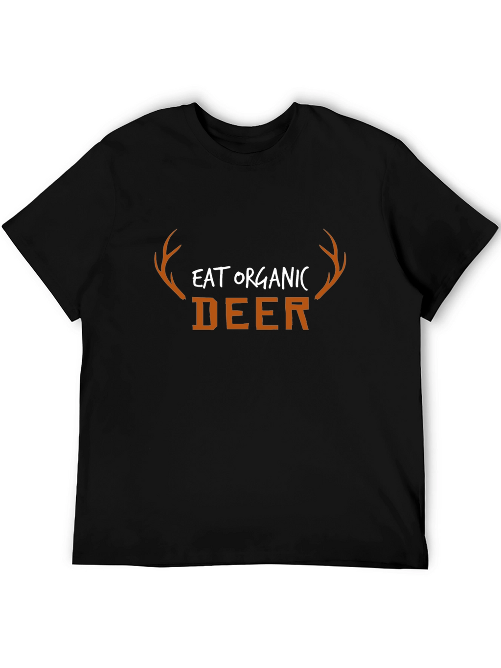 Eat Organic Deer Graphic T-Shirt