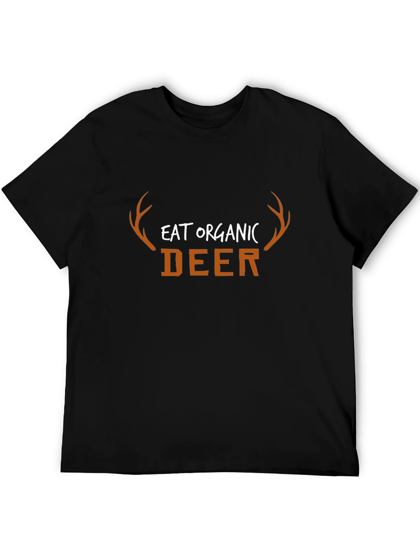 Eat Organic Deer Graphic T-Shirt