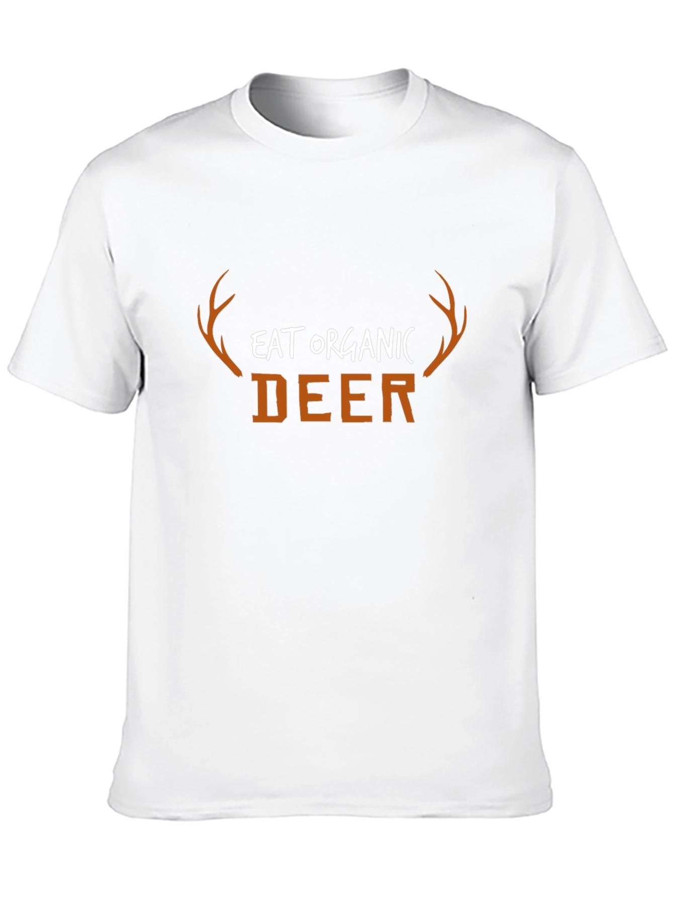 Eat Organic Deer Graphic T-Shirt