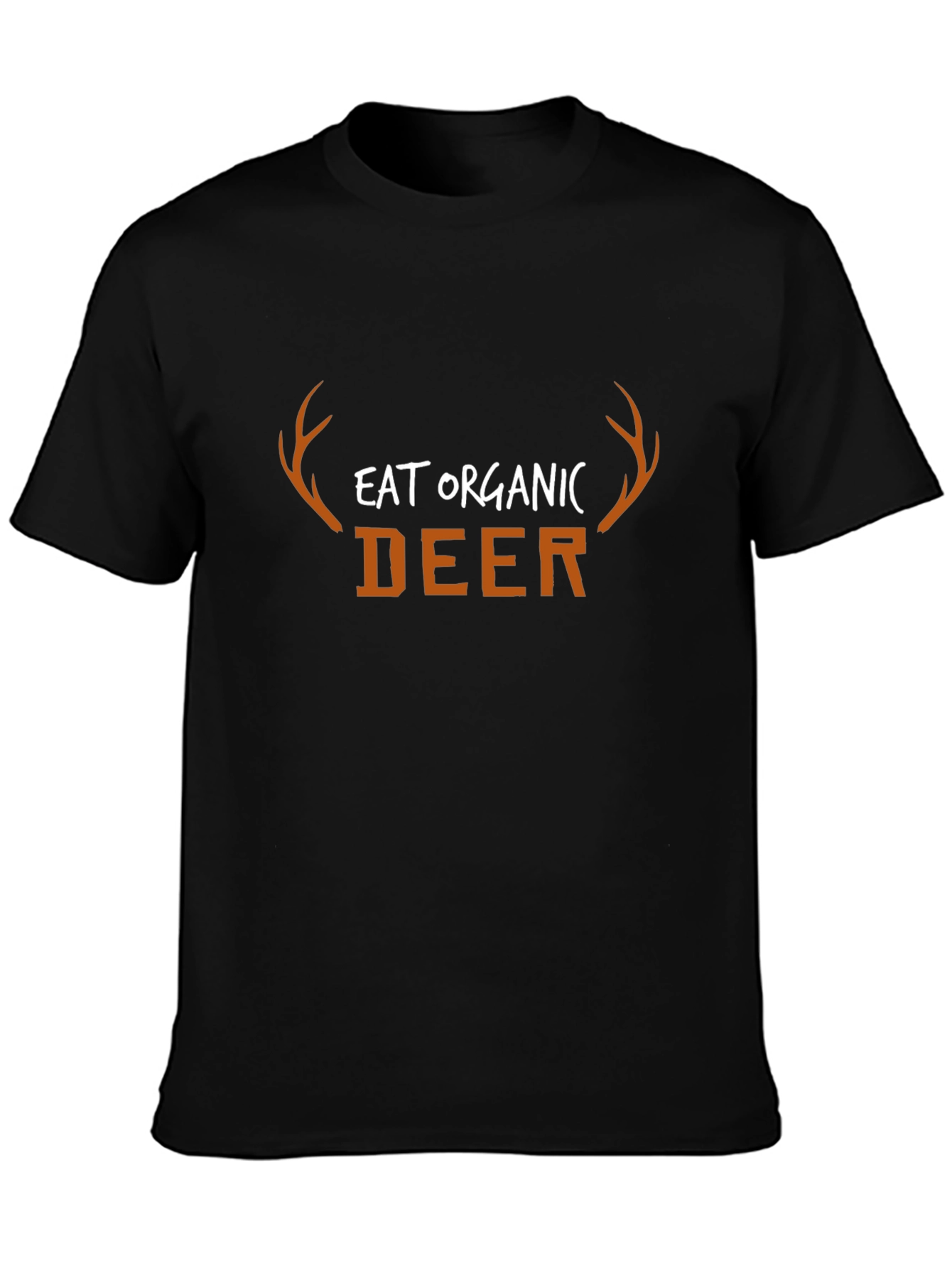 Eat Organic Deer Graphic T-Shirt