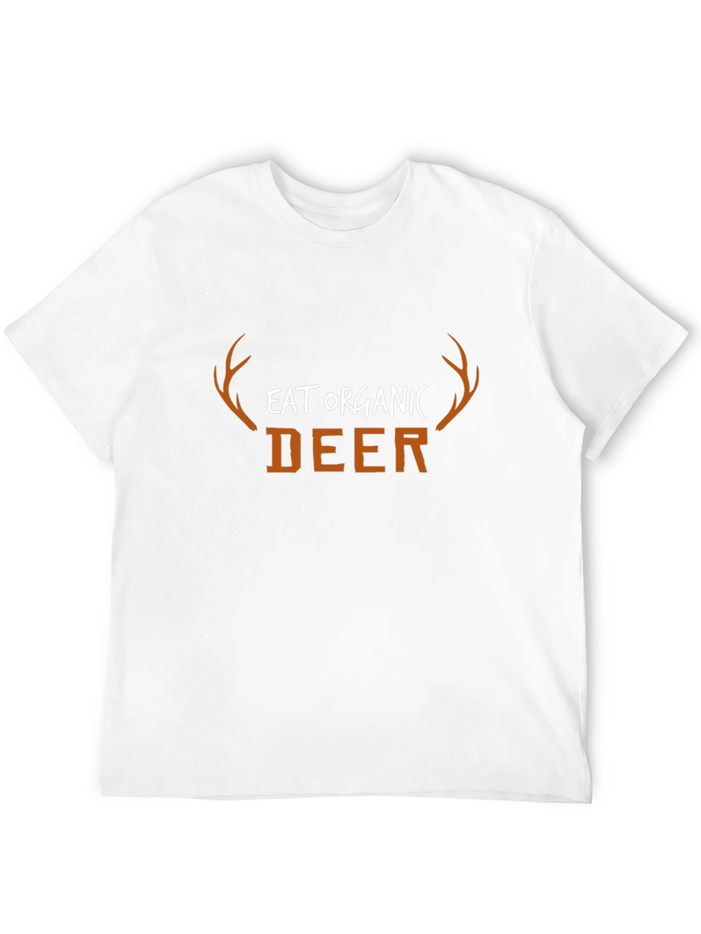 Eat Organic Deer Graphic T-Shirt