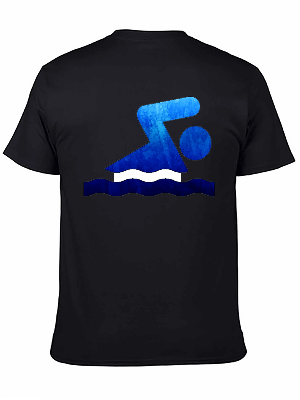 Swimmer Graphic T-Shirt - Black