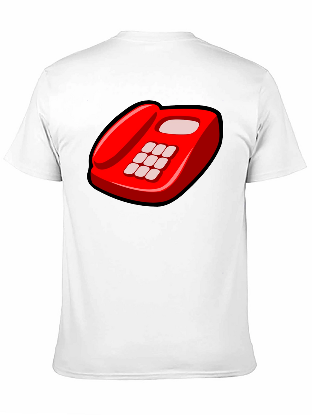 Retro Red Telephone Graphic T-Shirt