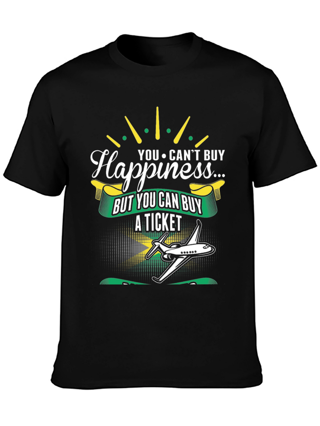 Happiness Ticket Graphic Tee - Jamaica Flag
