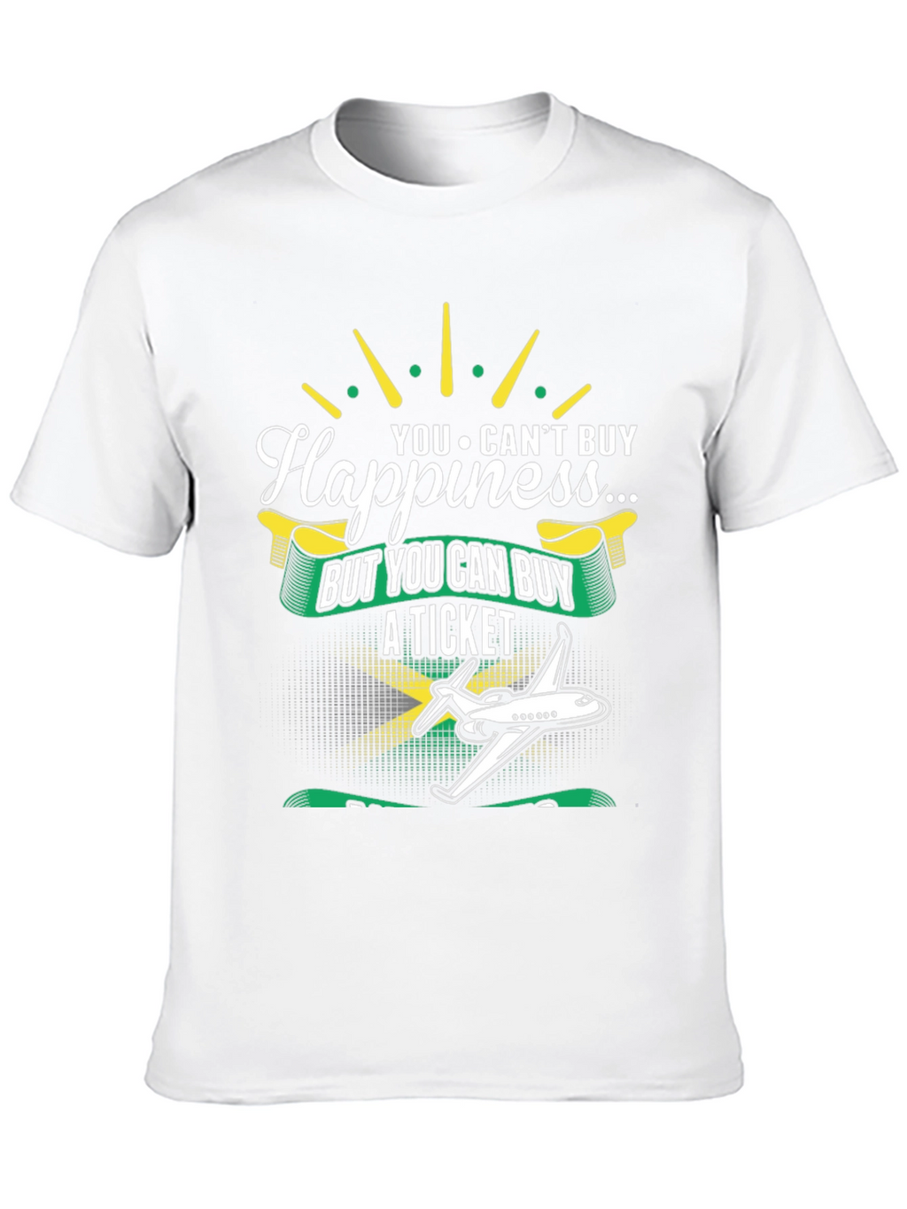Happiness Ticket Graphic Tee - Jamaica Flag