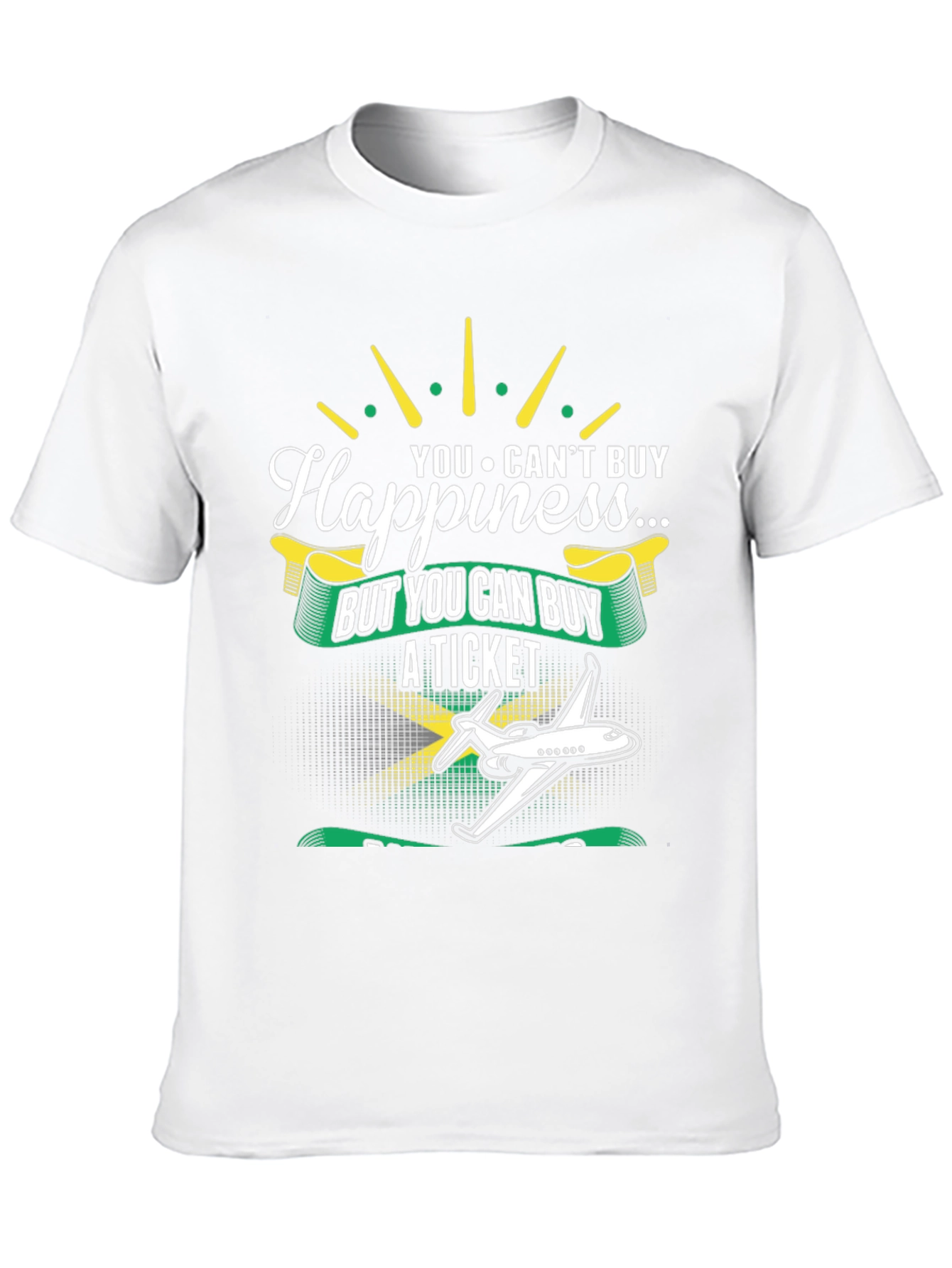 Happiness Ticket Graphic Tee - Jamaica Flag