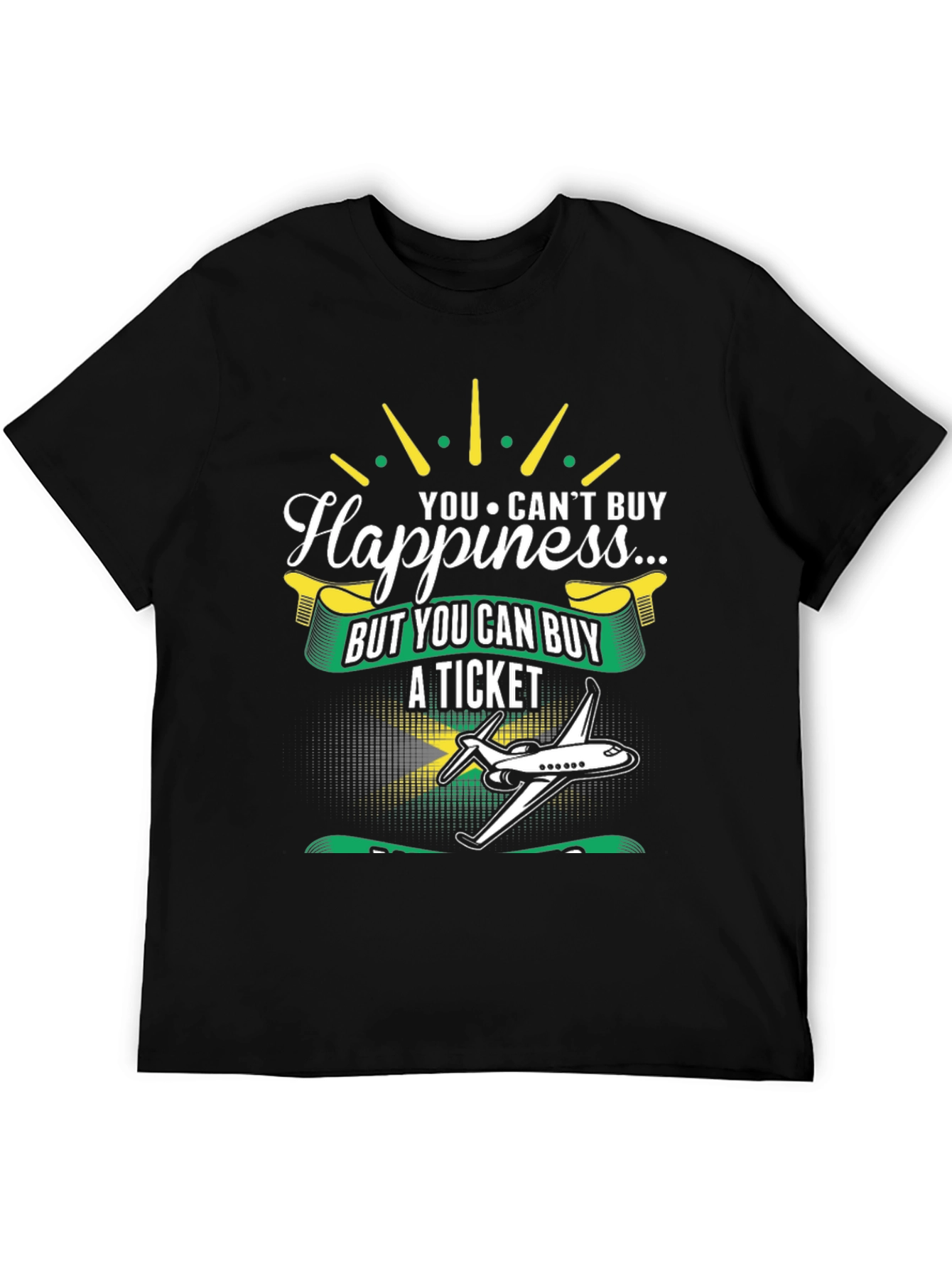 Happiness Ticket Graphic Tee - Jamaica Flag