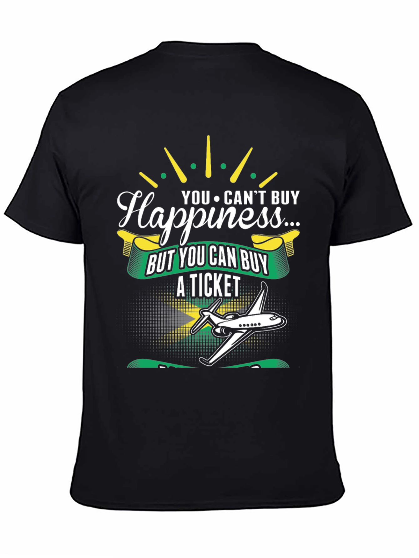 Happiness Ticket Graphic Tee - Jamaica Flag