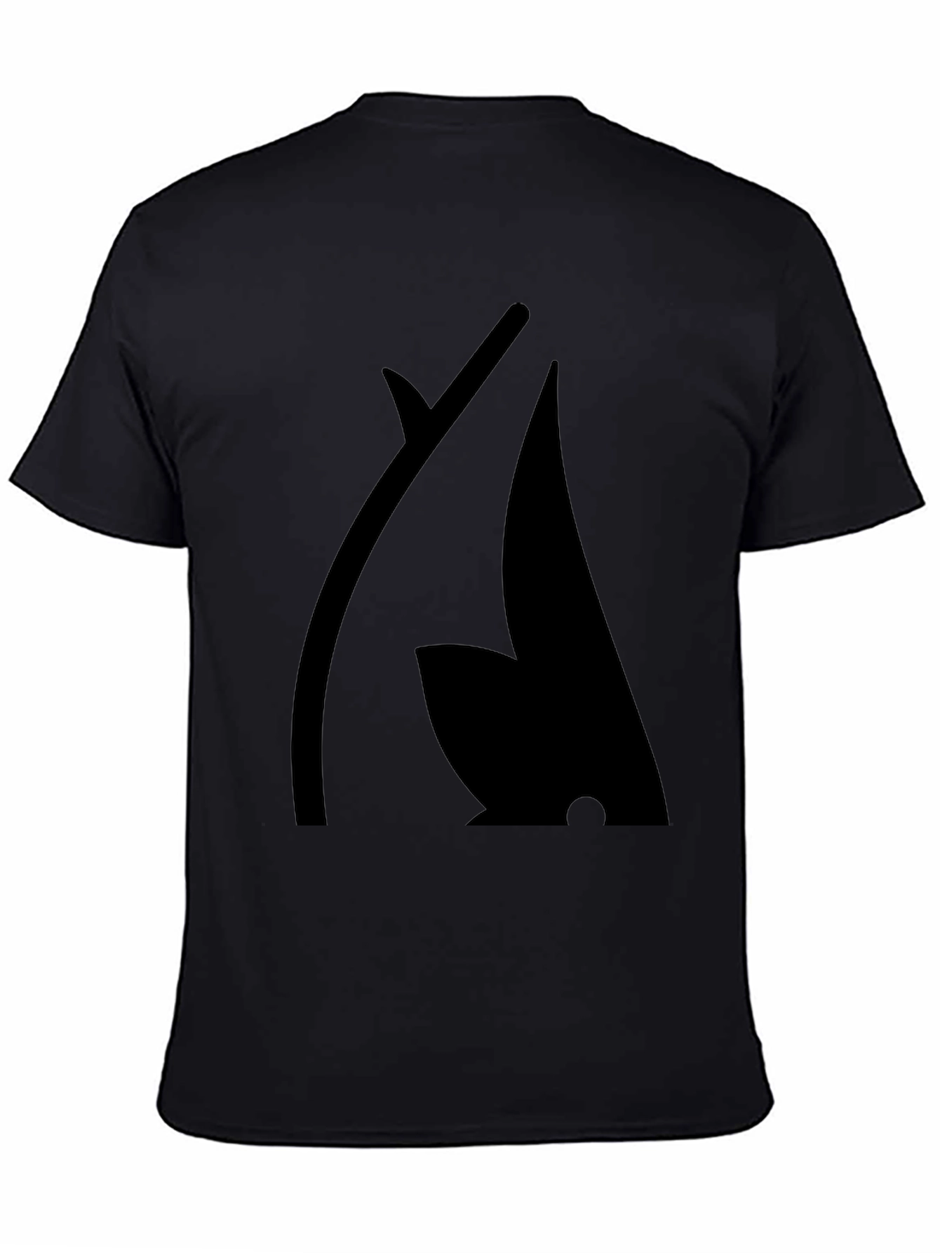Modern Black Graphic Tee - Abstract Design
