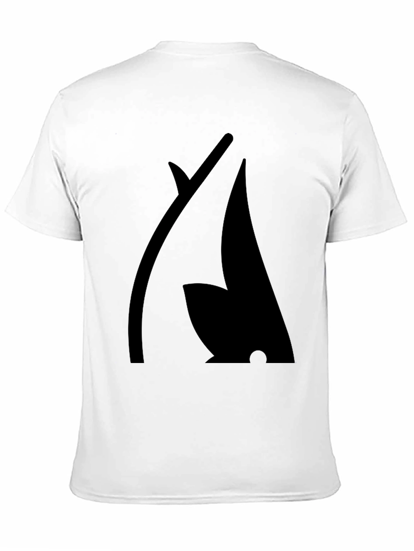 Modern Black Graphic Tee - Abstract Design